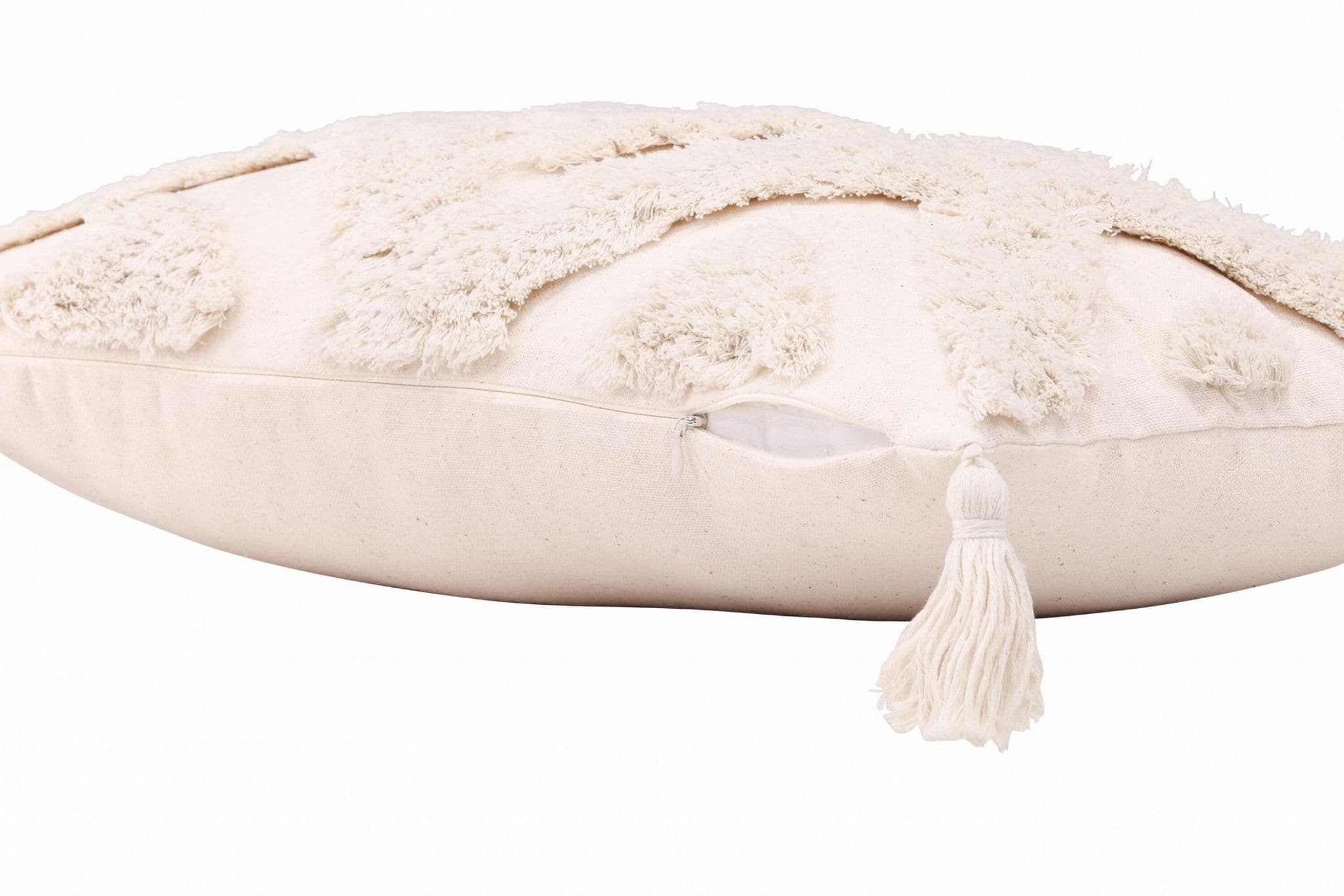 Jasmine Cushion Cover Polycotton, Offwhite, 30X50 - Image 5