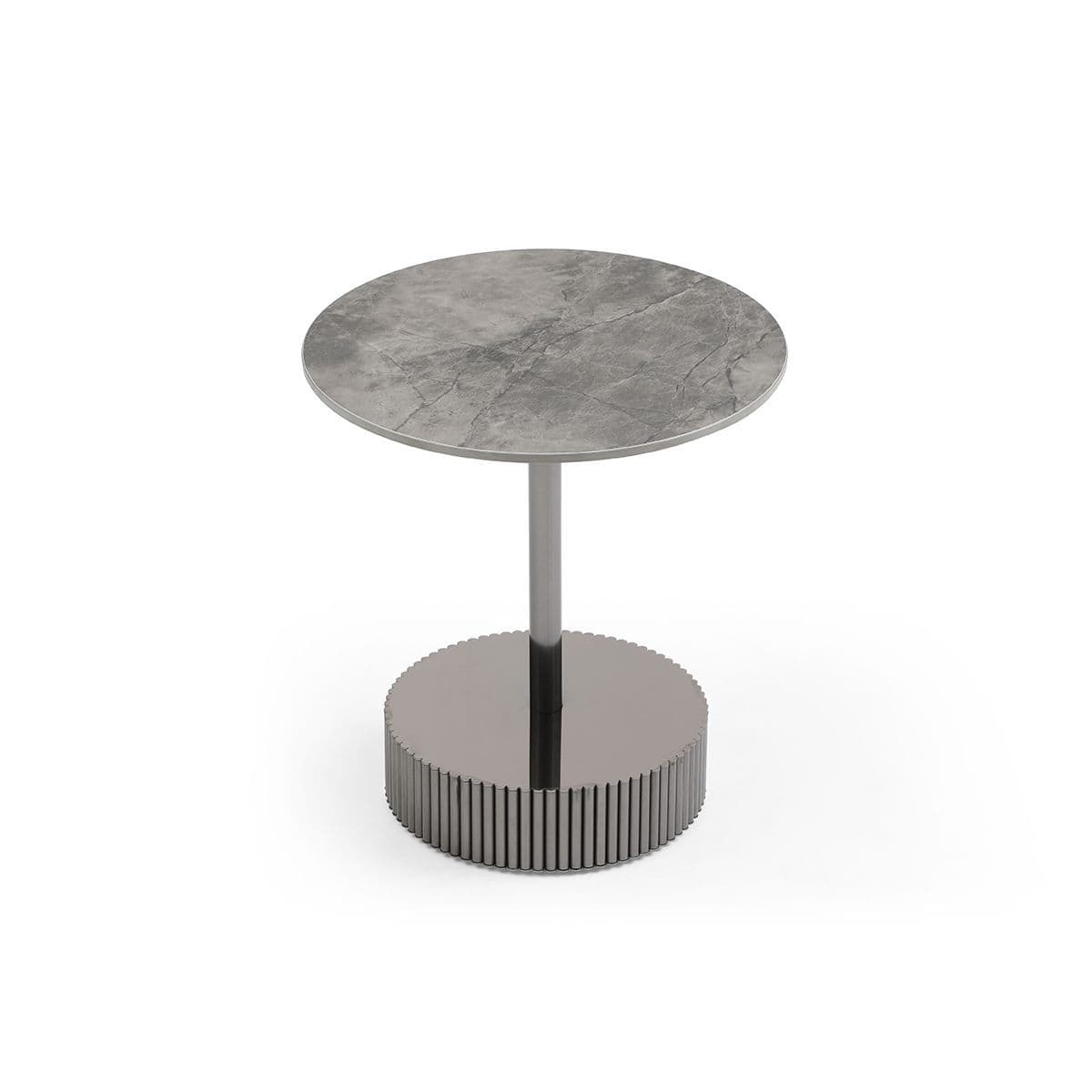 Jolie Round Sintered Stone Side Table - Image 2