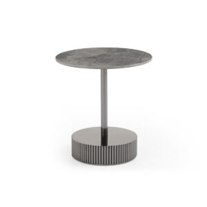 Jolie Round Sintered Stone Side Table