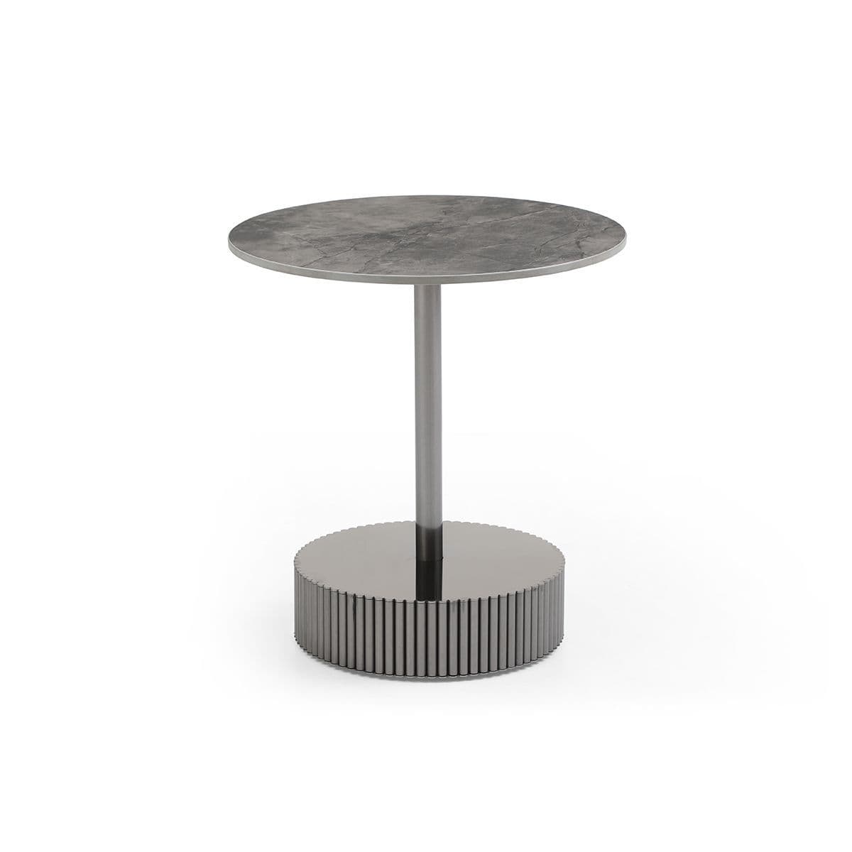 Jolie Round Sintered Stone Side Table