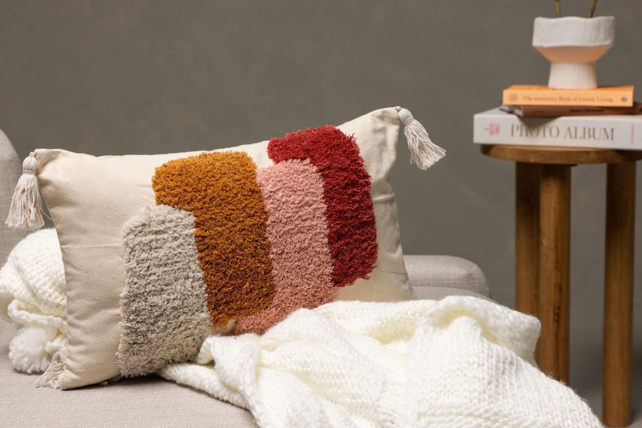 Joline Cushion Cover Polycotton, White, 45X45 - Image 10