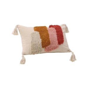 Joline Cushion Cover Polycotton - White, 50X30