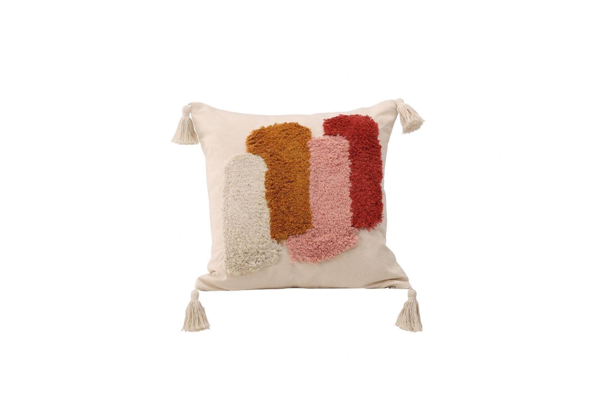 Joline Cushion Cover Polycotton, White, 45X45 - Image 3