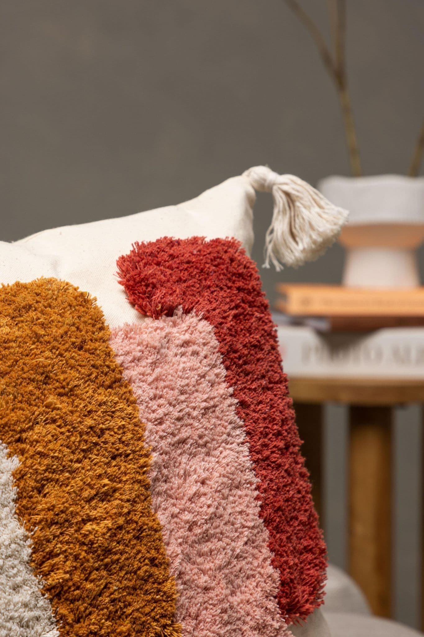 Joline Cushion Cover Polycotton, White, 45X45 - Image 4