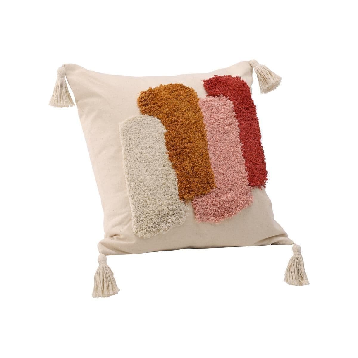 Joline Cushion Cover Polycotton, White, 45X45