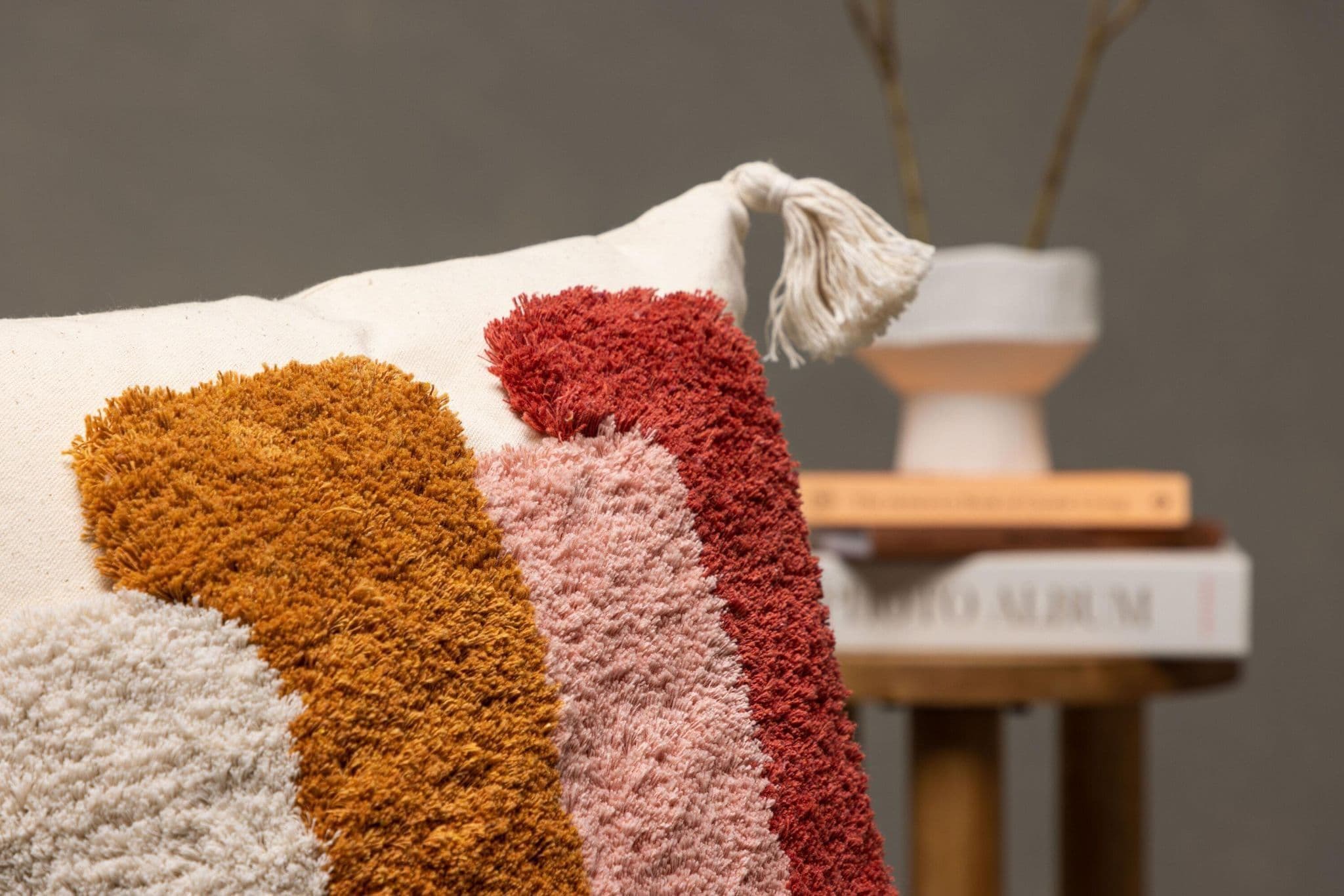 Joline Cushion Cover Polycotton, White, 45X45 - Image 8