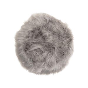 Katy Polyester, 34X34, Round, Grey