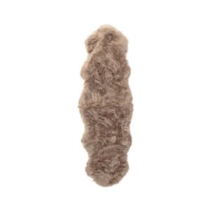 Katy Polyester Fake Fur - Brown, 180X55