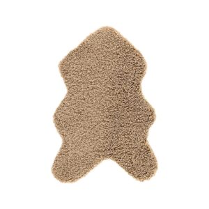 Katy Polyester Teddy, 90X60, Rectangular, Beige