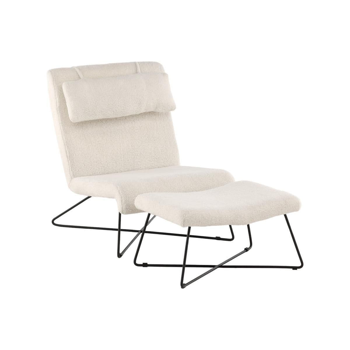 Laconia Lounge Chair, White