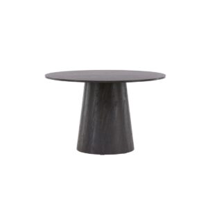 Lanzo Round Dining Table, 120 Cm, Mocca