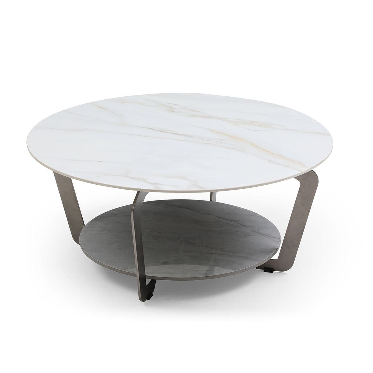 Laura Round Sintered Stone Coffee Table
