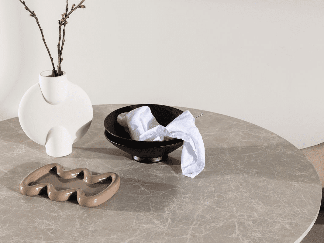 Liliana Beige Round Dining Table - Image 4