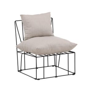 Livonia Lounge Chair, Beige