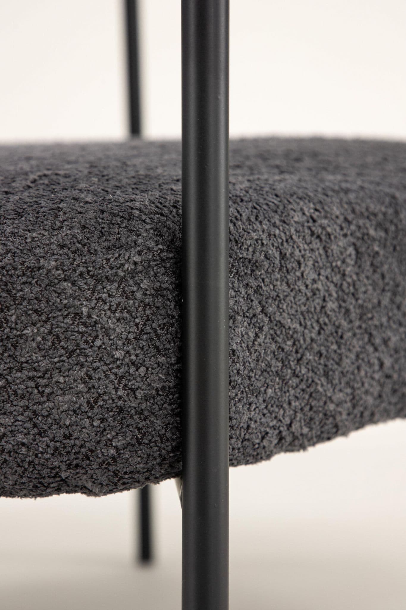 Lustig Armchair, Deep Grey Boucle - Image 8