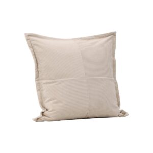 Lykke Cushion Cover Poly Embossed Velvet - Beige, 50X50