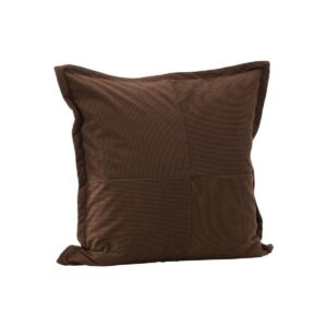 Lykke Cushion Cover Poly Embossed Velvet - Brown, 50X50