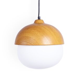 Marten Wooden Acorn Ceiling Lights, Type A
