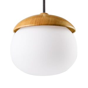 Marten Wooden Acorn Ceiling Lights - C