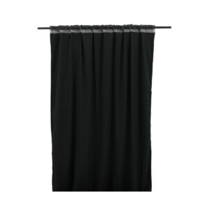 Mary Curtain Polyester - Black, 250X135