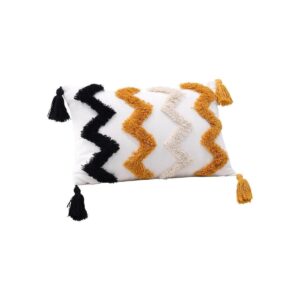 Melina Cushion Cover Polycotton, White, 30X50