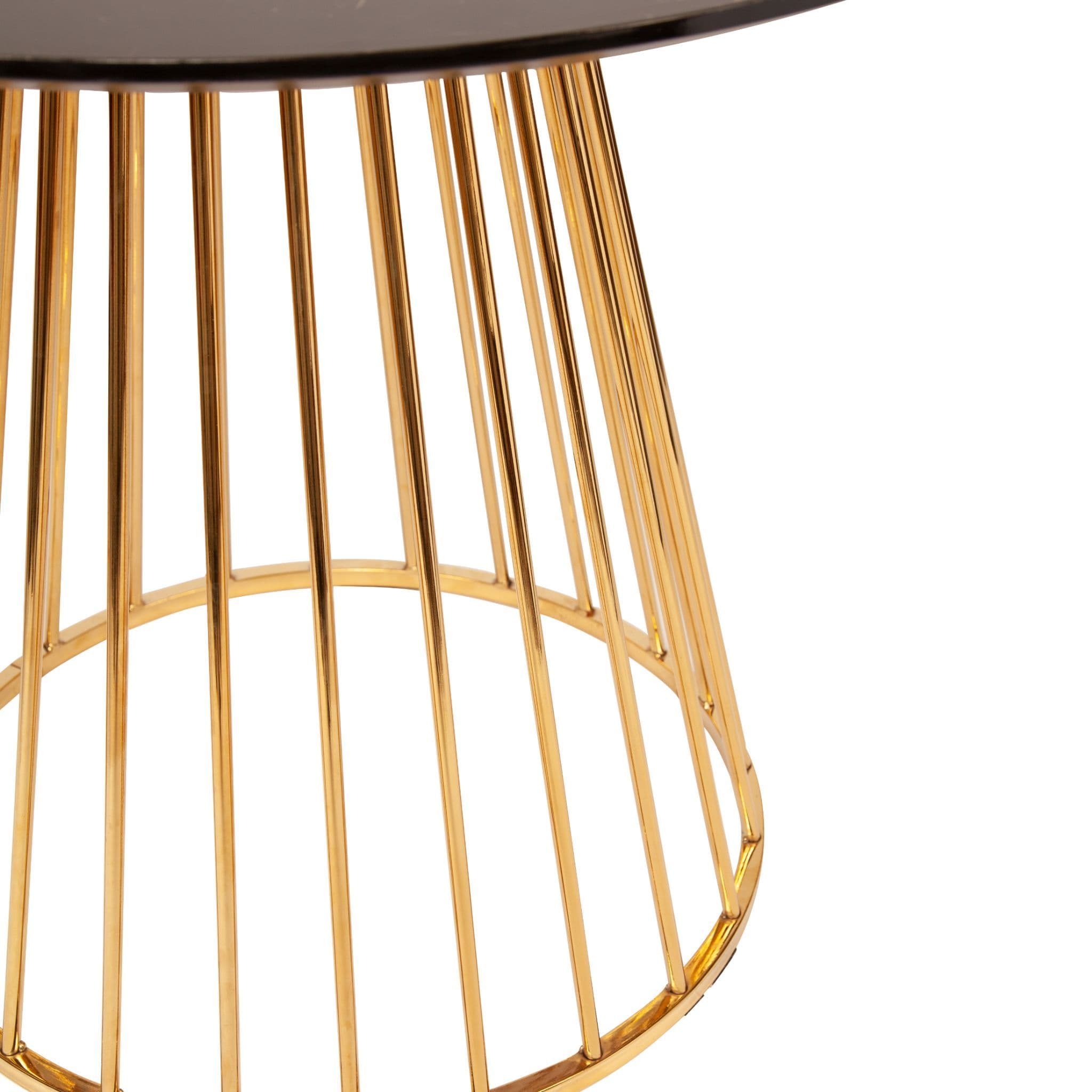 Mmilo White Liverpool Marble Table With Golden Chrome Legs 100Cm - Image 13