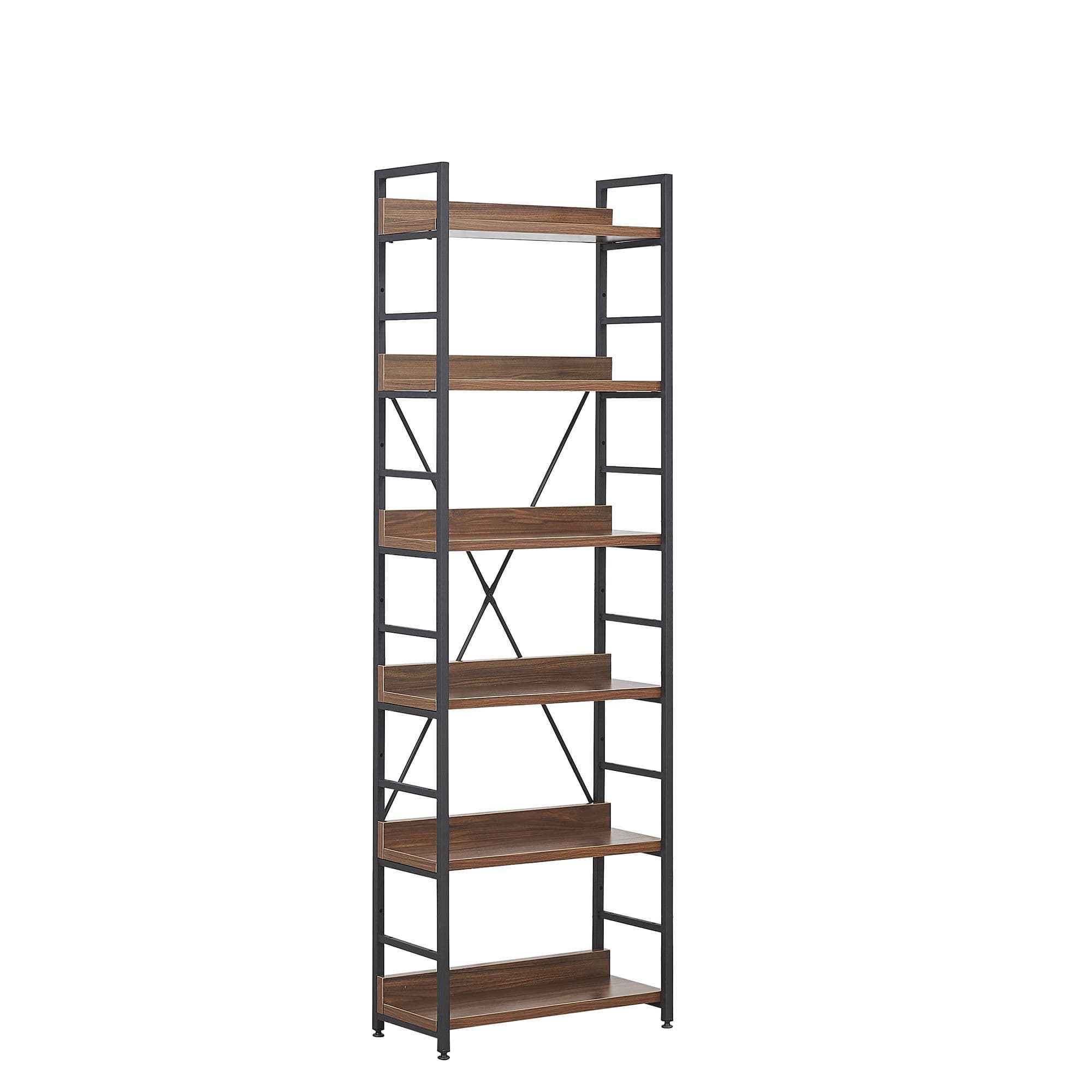 Mmilo Mdf Bookshelf Walnut - 187Cm Height - Image 3