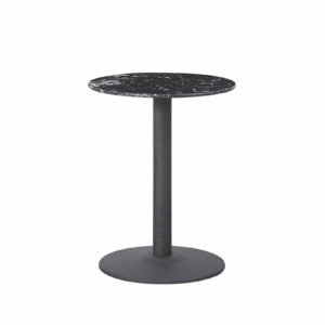 Mmilo New White Luxury Round Dining Table Gold & Black Leg - 100Cm