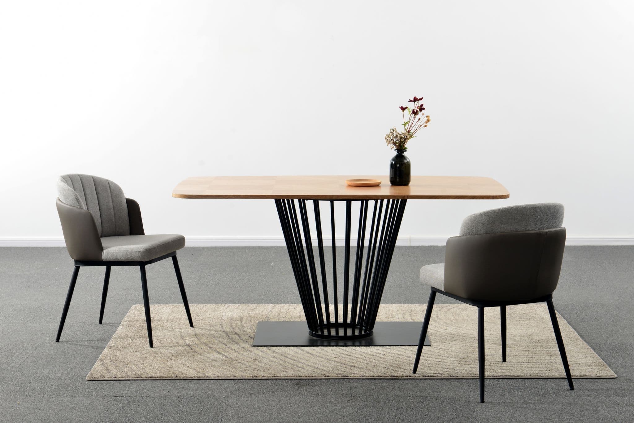 Mmilo Paris Oak Veneer Dining Table,160Cm - Image 5