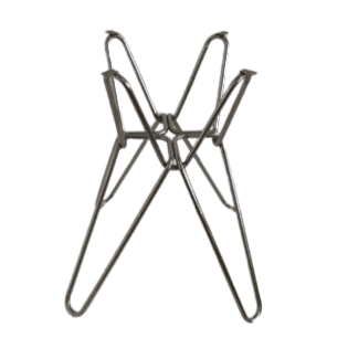 Modern Black Square Hairpin Dining Table With Stainless Leg - Image 7