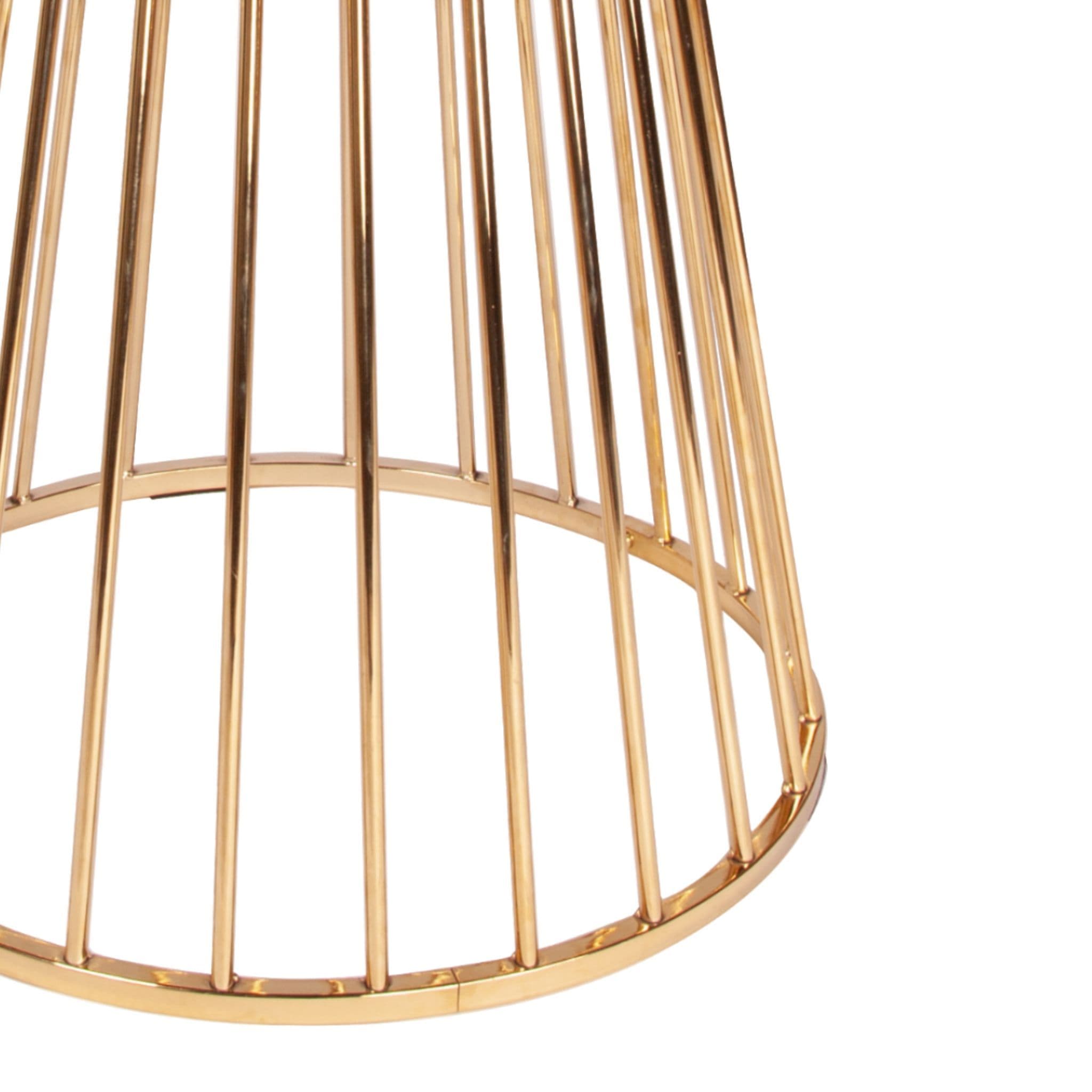 New Black Marble Effect Liverpool Bar Table 93Cm High - With Gold Legs - Image 6