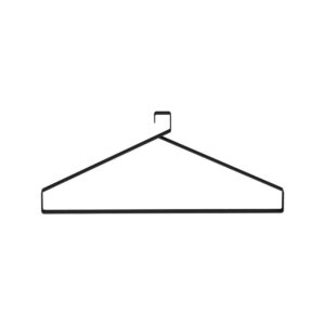 Nimes Clothing Hanger, 43X18X2.5 Cm, Black