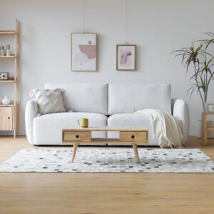 Nobie 3-Seater Beige Boucle Sofa