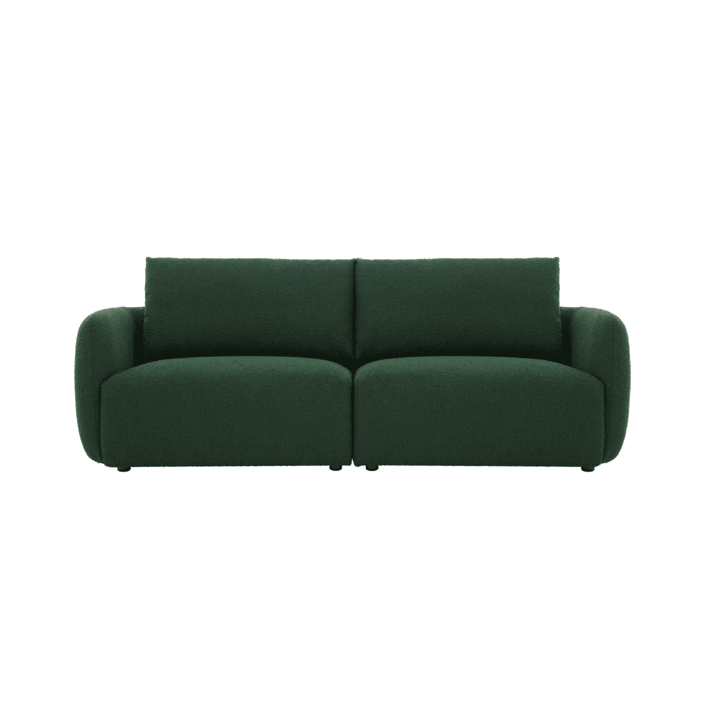 Nobie 3-Seater Green Boucle Sofa - Image 6