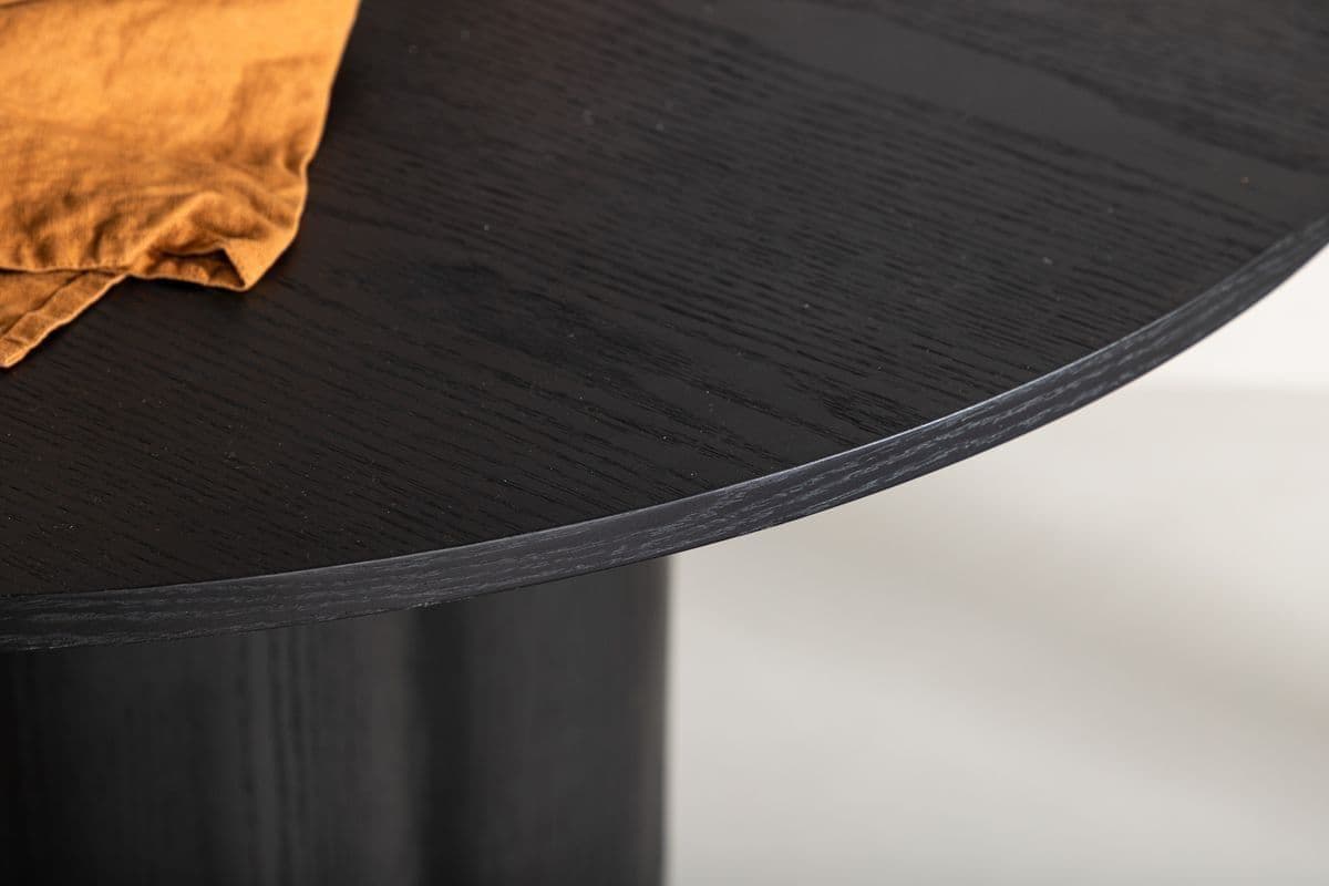 Olivia Black Round Dining Table - Image 4