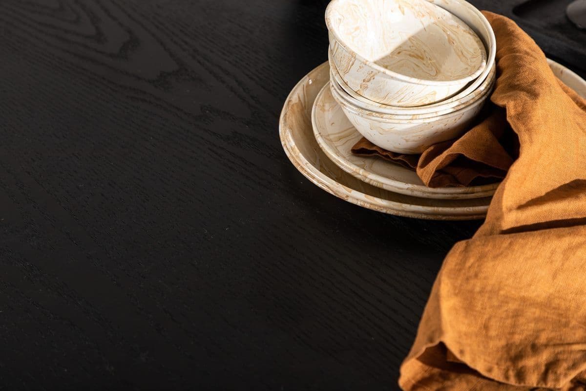 Olivia Black Round Dining Table - Image 5