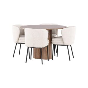 Olivia Dining Table With Agnes Dining Chair
