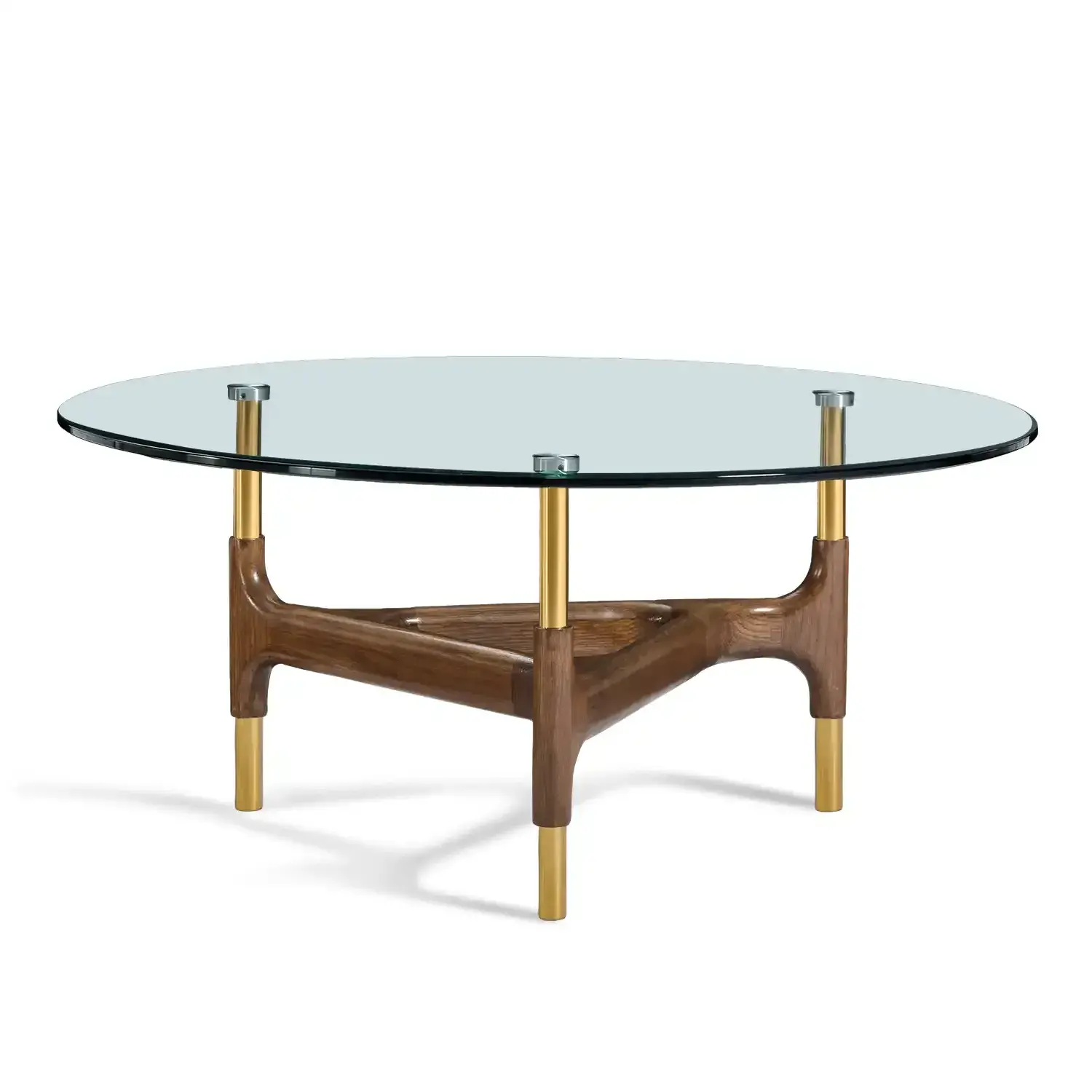 Osis Glass Top Round Coffee Table - Image 2