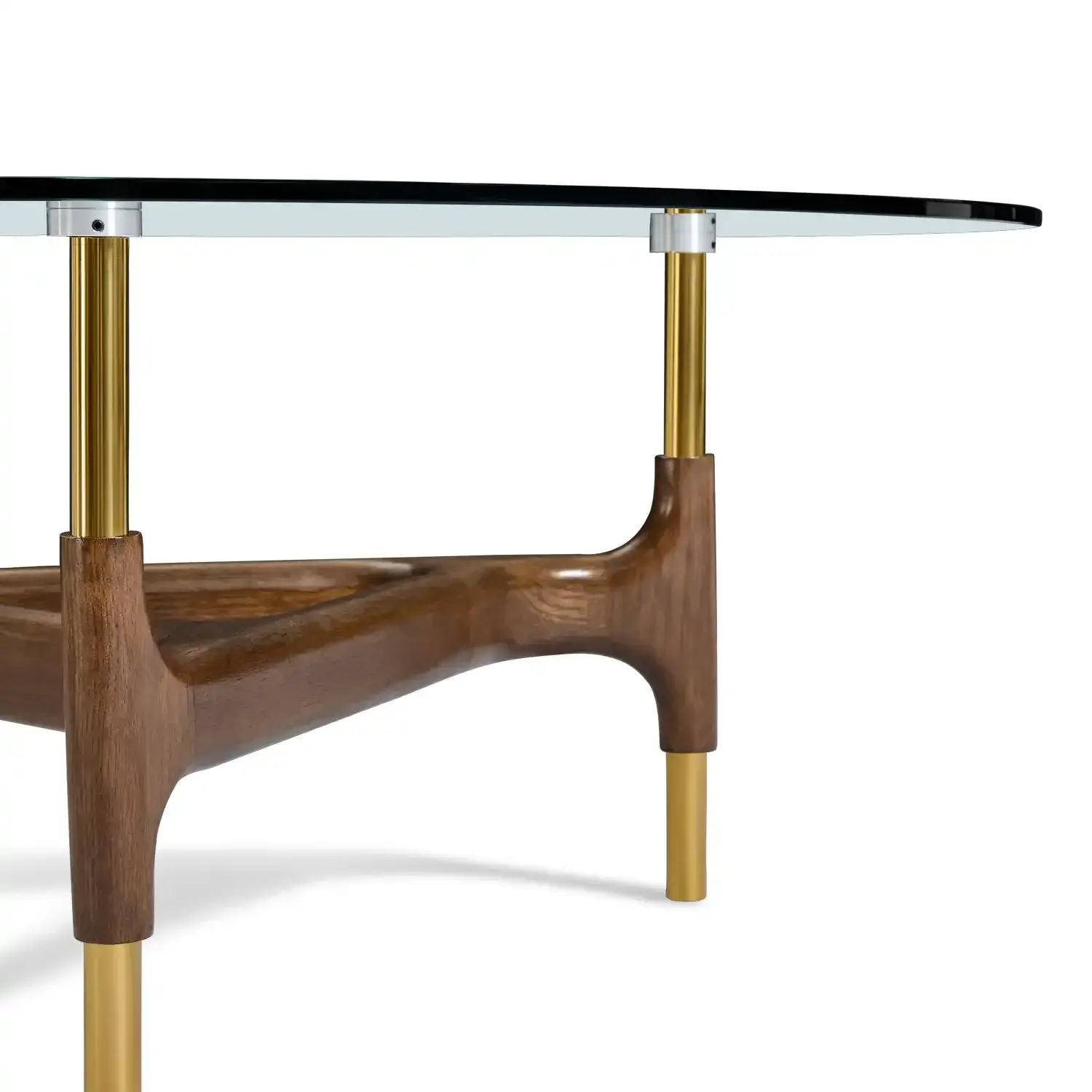 Osis Glass Top Round Coffee Table - Image 4