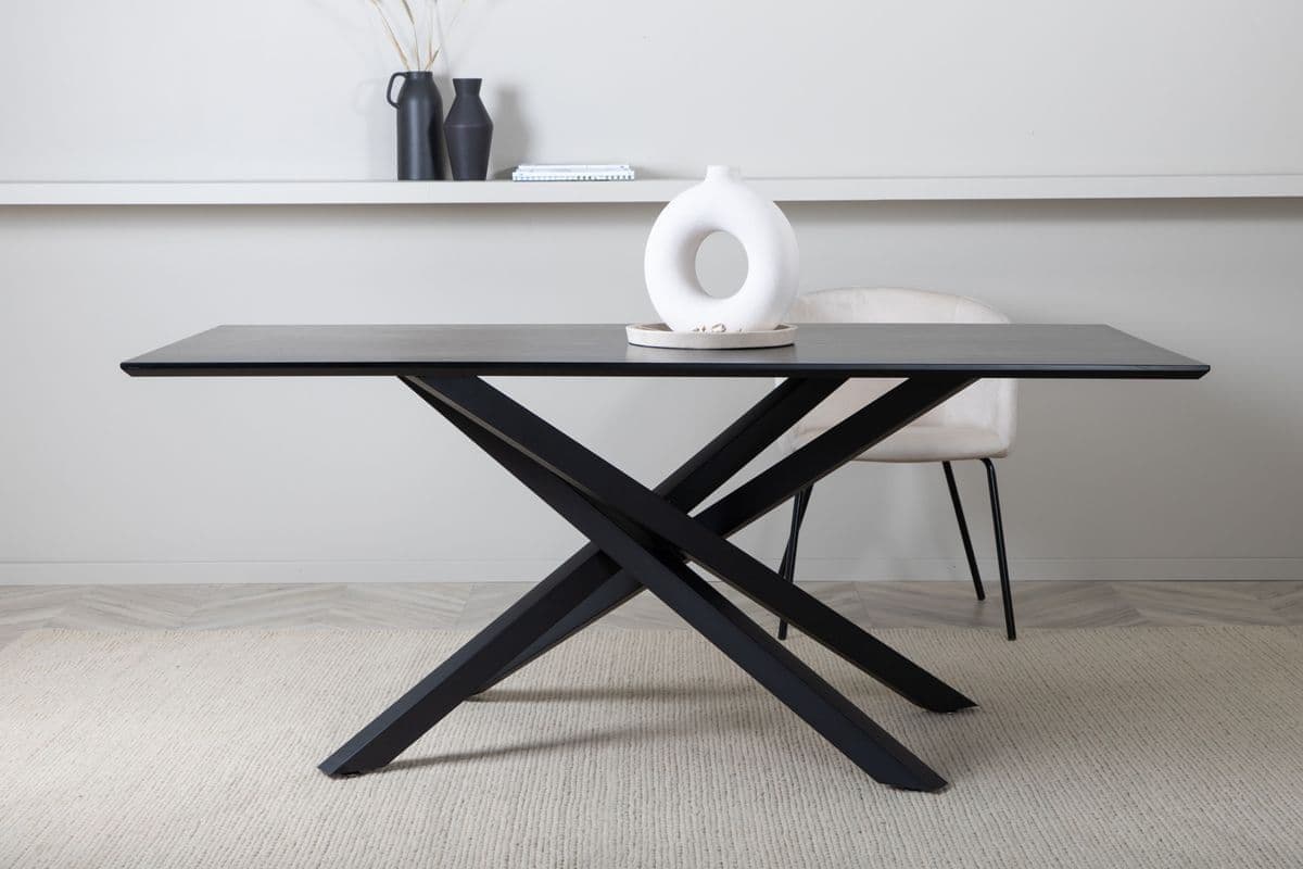 Piazza Black Dining Table, 180X90 Cm - Image 7