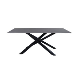 Piazza Rectangular Dining Table, 90X180 Cm, Black
