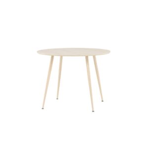 Plaza Round Dining Table, 100 Cm, Whitewash