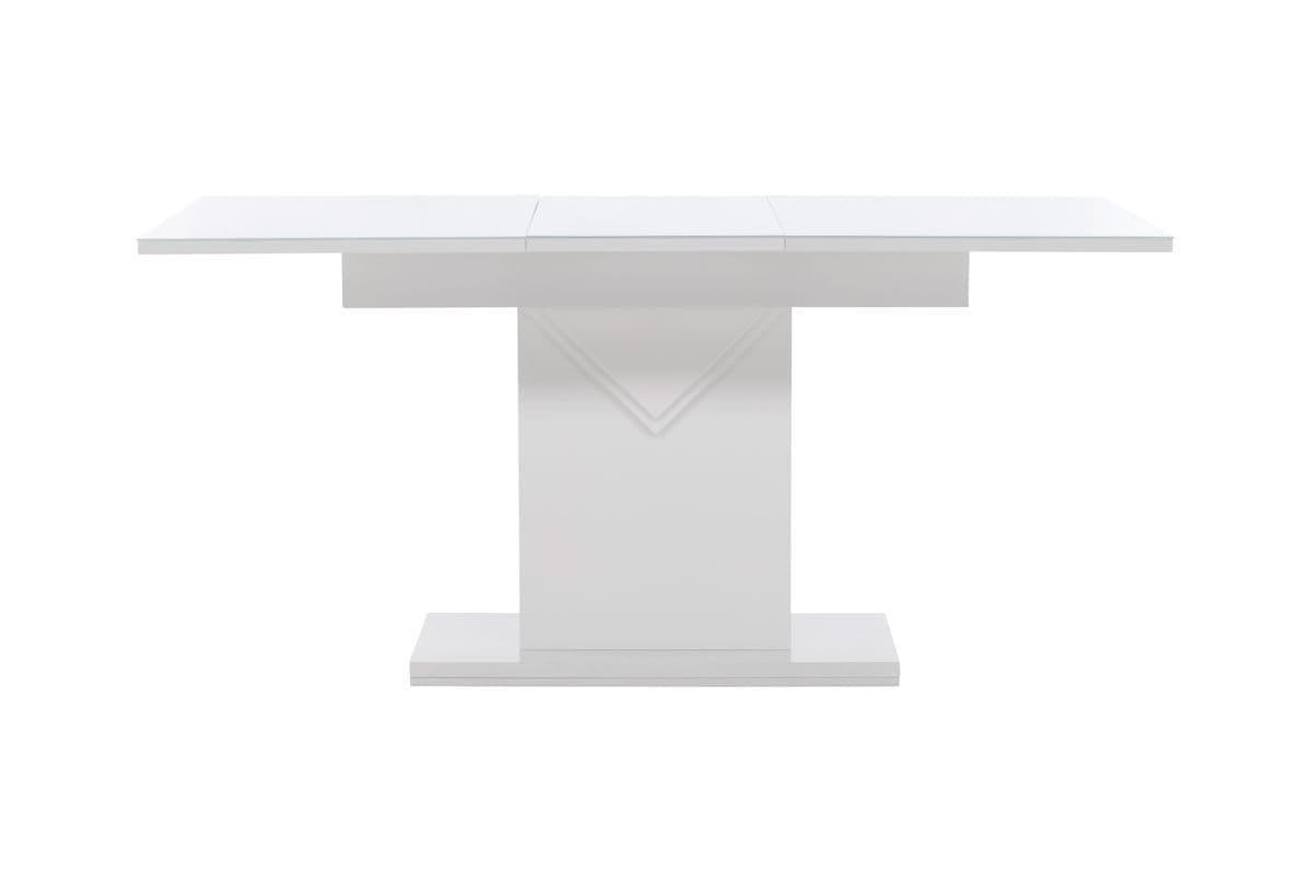 Pluto Dining Table 120/160x90- White / MDF Glass - Image 3