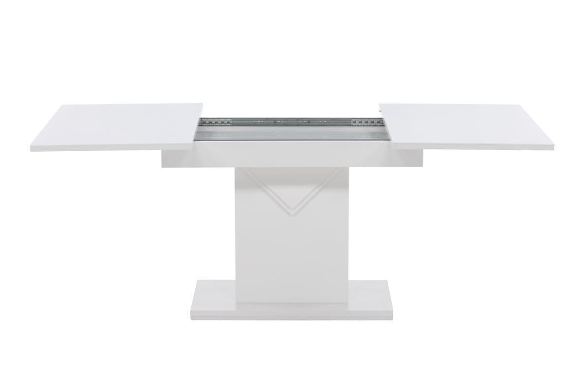 Pluto Dining Table 120/160x90- White / MDF Glass - Image 4