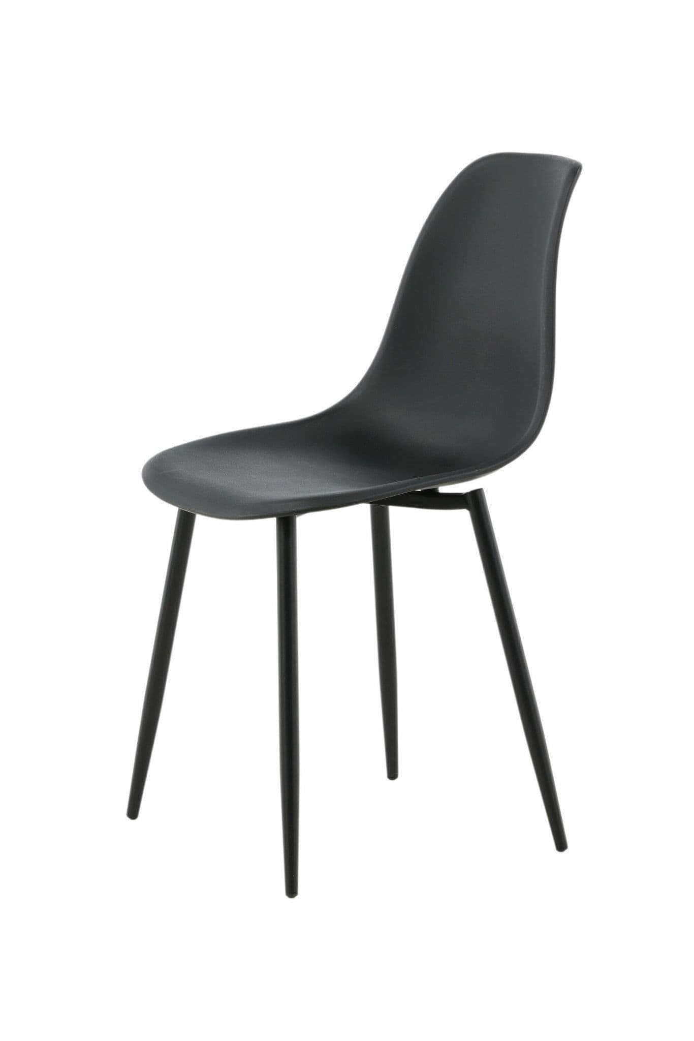 Polar Plastic Dining Chair 2-Pack, Grey - Image 12