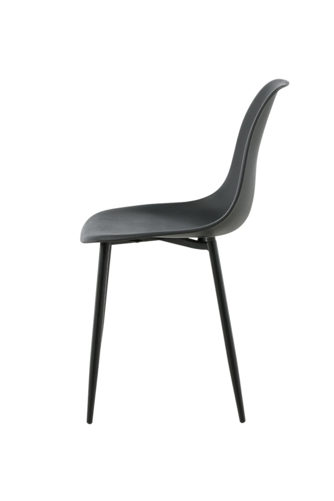 Polar Plastic Dining Chair 2-Pack, Grey - Image 13