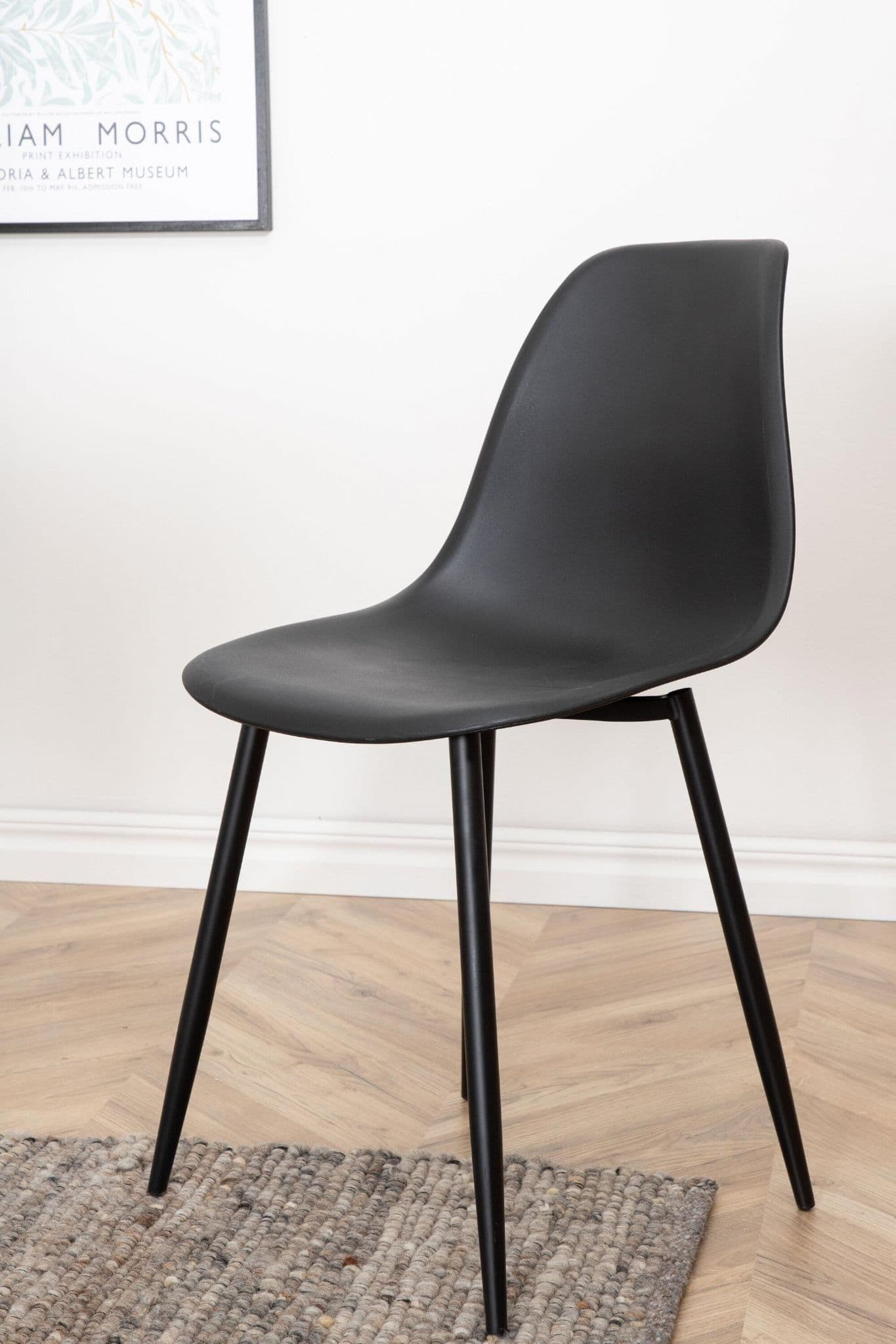 Polar Plastic Dining Chair 2-Pack, Grey - Image 15