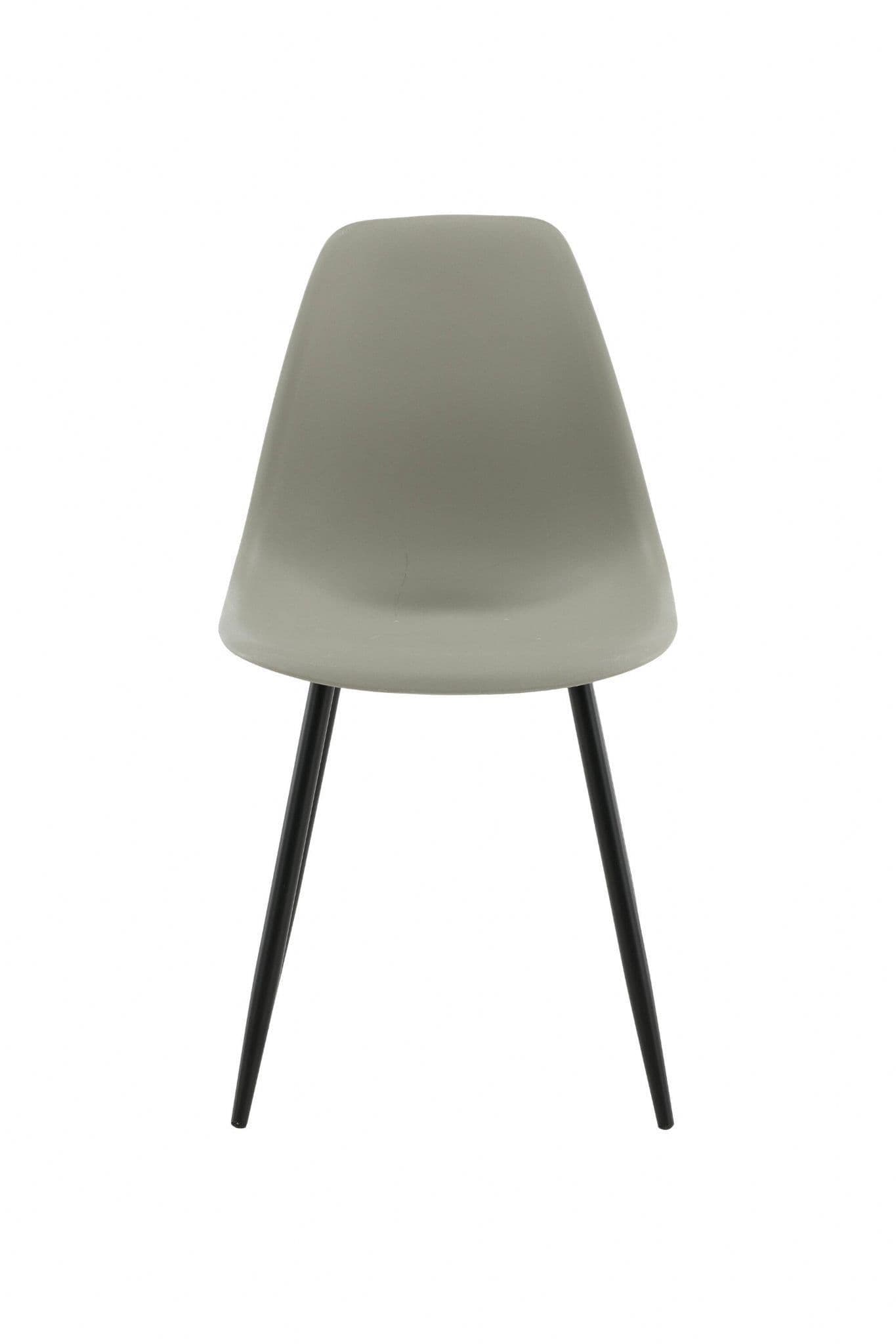 Polar Plastic Dining Chair 2-Pack, Grey - Image 5