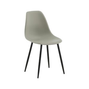 Polar Plastic Dining Chair 2-Pack, Grey