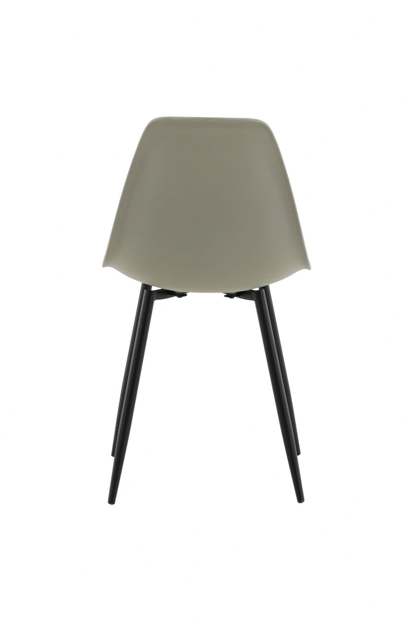 Polar Plastic Dining Chair 2-Pack, Grey - Image 9